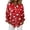 Red, variant on Iaqnaocc American Flag Shirts for Women Patriotic American Flag Stars Tops America 250 Shirt Freedom Button Down Collared Shirt Lightweight Long Sleeve Tee Top Wine L