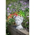 thumbnail image 6 of Greek Style Cement Head Planter, 900ML Capacity Statue Plant Pot for Indoor & Outdoor Home Garden Decor, 6 of 13