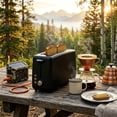 thumbnail image 5 of 2 Slice Stainless Steel Long Slot Toaster, 6 Shade Settings, 10" Slot for Bagels & Bread, Defrost Cancel Function, Removable Crumb Tray,Black, 5 of 7