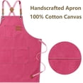 thumbnail image 1 of Hbdhejl Chef Aprons For Men Women With Large Pockets Canvas Back Heavy Duty Adjustable Work Apron, 1 of 7