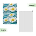 thumbnail image 2 of Kdxio Daisy Flowers Pattern Golf Towel (24" X 16") with Carabiner Clip - The Convenient Golf Cleaning Towel, 2 of 8