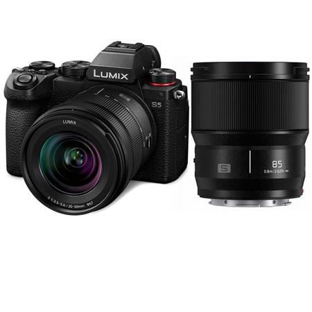 UPC: 0192223191396 | Lumix DC-S5 Mirrorless Camera with Lumix S 20-60mm f/3.5-5.6 and LUMIX S 85mm f/ 1.8 L-Mount Lens