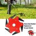 thumbnail image 2 of Trimmer Head Cutter 6 Steel Grass Steel Blades Razors 65Mn Trimmer Head Cutter for Mower Grass Brush Cutter Head for String Trimmer Fit 99% Trimmers and Brush Cutters Mowing Head Tool, 2 of 7