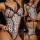 thumbnail image 2 of Lencería sexy para mujer Encaje Estampado de leopardo Tentación Babydoll Ropa interior Ropa de dormir Mono Bodies Pompotops ulkah941740, 2 of 9