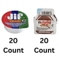 thumbnail image 2 of Jif Peanut Butter Cups & Nutella Hazelnut Spread – 40 Single Serve Packets Gift Box, 2 of 6