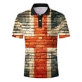 thumbnail image 3 of toraway Chemise Homme Mode Printemps Été Décontractée Manches Courtes Col Rond Imprimé Drapeau T Shirts Top Blouse S, 3 of 3