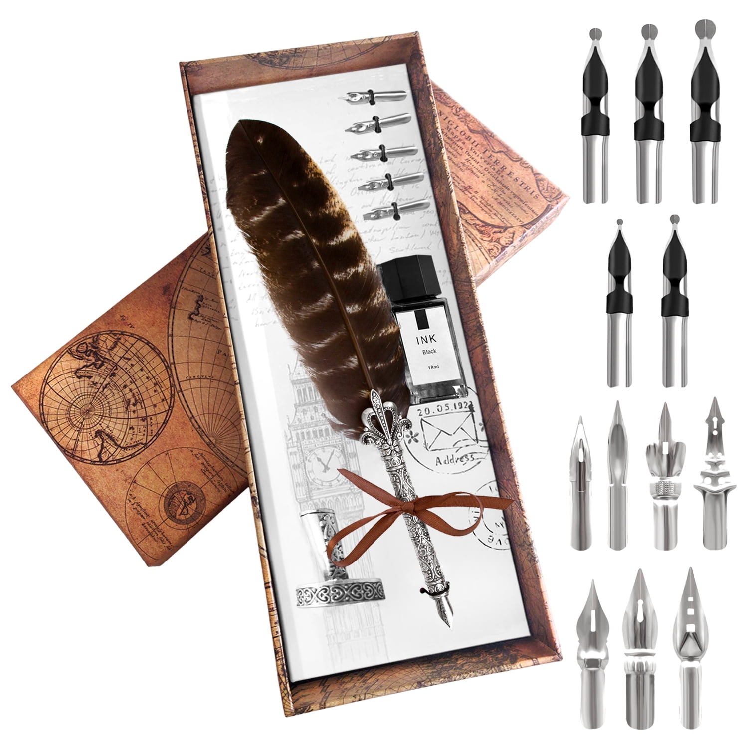 Generation Quill Pen Dip Pen Set with Ink Feather Pen Kit Calligraphy Pens 