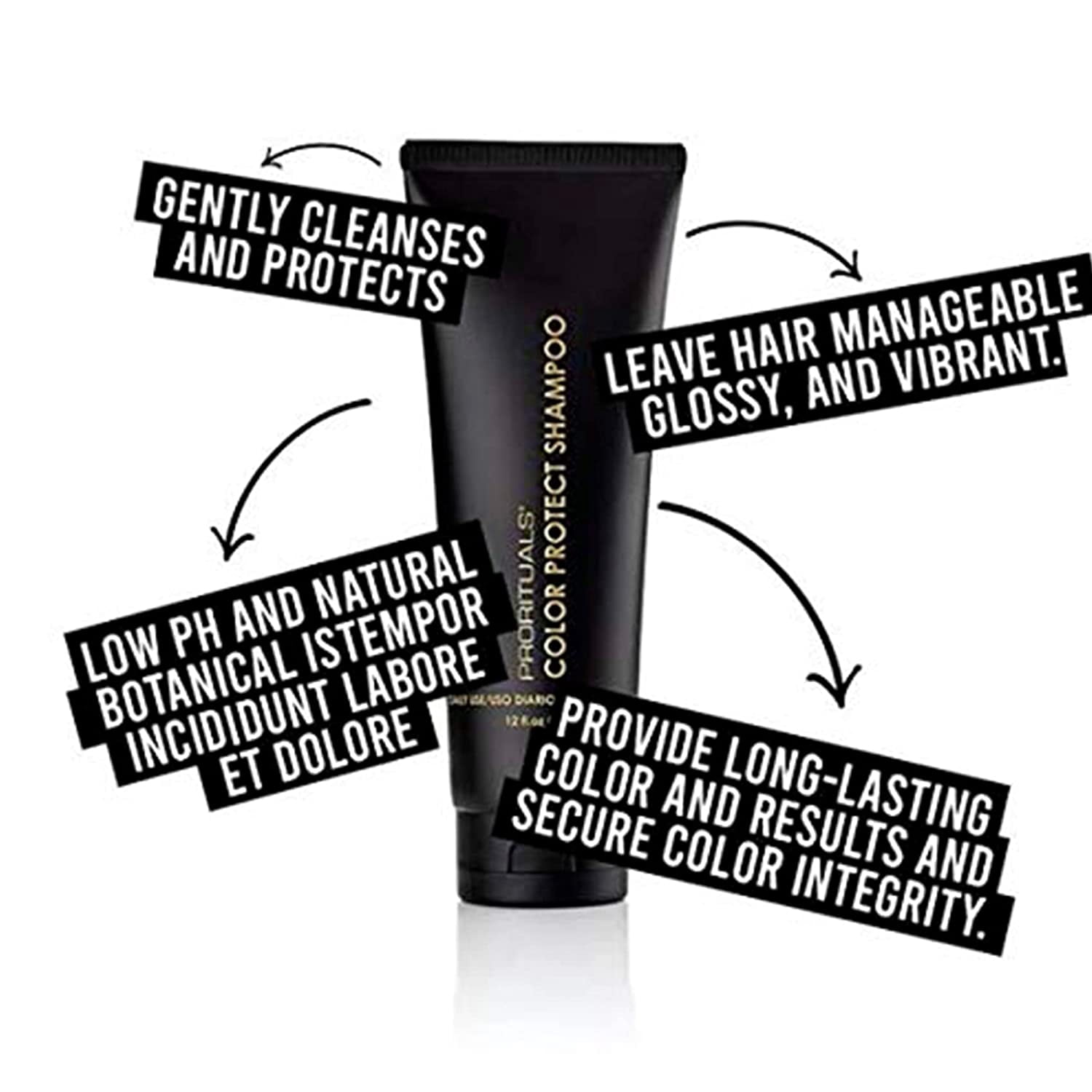 Prorituals Color Protect Shampoo and Conditioner Set Color Protecting For All Hair Types, with Coconut Oil to Repair Damaged Dry Hair, for Women and Men, 12 Oz  DUO