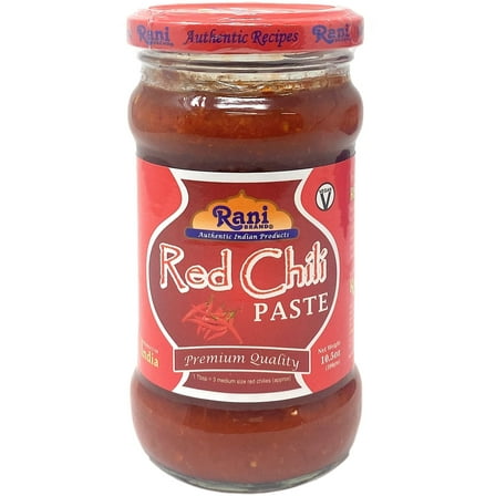 Rani Red Chilli Cooking Paste 10.58oz (300g) Glass Jar ~ Vegan | Gluten Free | NON-GMO | No Colors | Indian Origin