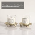 thumbnail image 4 of Candleholder Tray 1Pc Gold Candle Table Tray Base Iron Tray Wedding Decoration Tray (Golden), 4 of 9