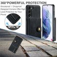 thumbnail image 3 of Wallet Case for Samsung Galaxy S23 FE with Detachable Card Holder Cover, Premium PU Leather Slim Kickstand Magnetic Closure Soft Silicone Shockproof Protective Phone Case, Black, 3 of 8