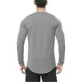 thumbnail image 5 of Siilsaa Men's Everyday Basic Space Dye Hoodie Grey,XL, 5 of 5