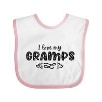 Inktastic I Love My Gramps with Hearts Boys or Girls Baby Bib