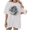 White-1, variant on Women's Minimalist Grey Moon Print Copy Moon Joy Poet Celestial Aesthetic Short Sleeve T-shirt Relaxed Fit