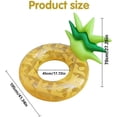 thumbnail image 2 of Inflatable Buoy, Pineapple Swimming Hoops PVC Backrest Design Large Buoy, Inflatable Pineapple Swimming Ring_Perfect Gift, 2 of 5