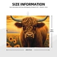 thumbnail image 2 of Fotbe Sunset Sunflower Cow A Alfombrilla de Secado para Cocina con Estampado, 18x24 Pulgadas, 2 of 7