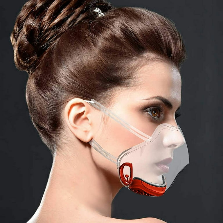 Chin Up Transparent Clear Face Mask (Anti Fog, Extra Nose Coverage) -  LilyFair Jewelry