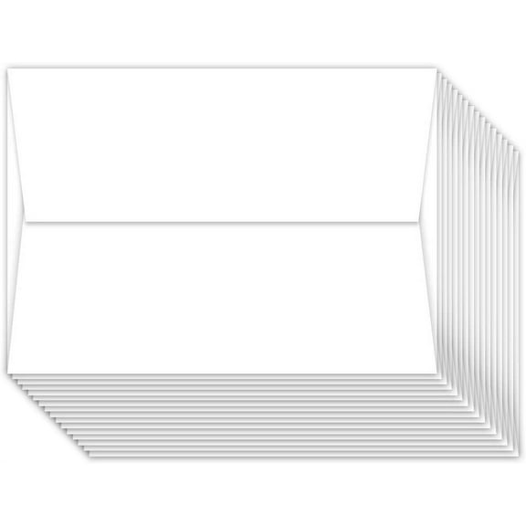 Bright White A7 Envelopes - 28lb/70lb (5 1/4" X 7 1/4") - 100 Envelopes - Superfine Brand Envelopes