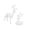 A, variant on Christmas Reindeer Figurines Decorations Standing Deer Figures Deer Model for Home Wine Cabinet Table Decors