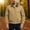 Khaki, variant on Mens Jackets Lightweight Sevevn Men's Washed Cotton Military Jacket Sherpa Lined Utility Jacket Thick Warm Winter Jacket
