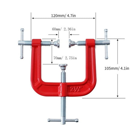 Three-Way Clip Clamp G Type Heavy Duty Woodworking Fixture Flat Board Carpentry Tool, Workshop Tools, Carpentry Tools