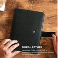 thumbnail image 4 of CASE ELEGANCE Black Full Grain Premium Leather Refillable Journal Cover with A5 Lined Notebook - Scratch-Proof DURA-Leather, 4 of 6