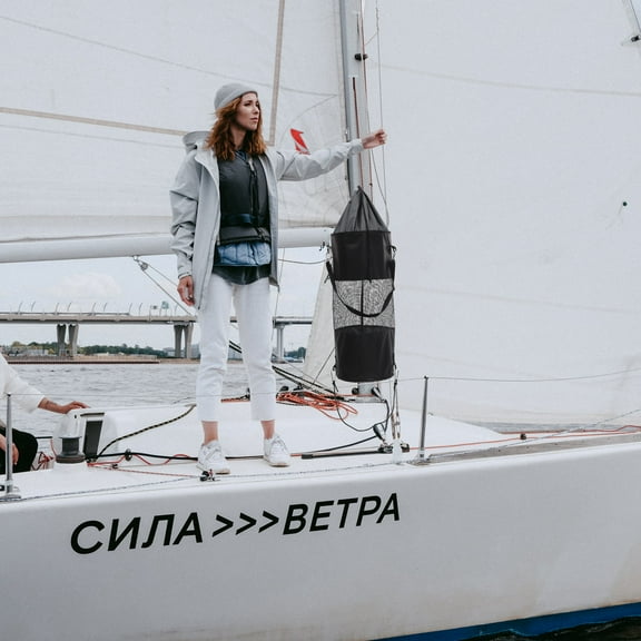 SEWCHICS Garbage Bag for Boat Black Oxford Cloth Hanging Storage Pouch