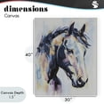 thumbnail image 4 of Stupell Industries Modern Vivid Equine Portrait Canvas Art, 30 x 40, by Svetlana Aleynikova, 4 of 8