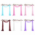 thumbnail image 3 of White Wedding Curtains Arch Draping Fabric Ceremony Backdrop Decorations, 3 of 5