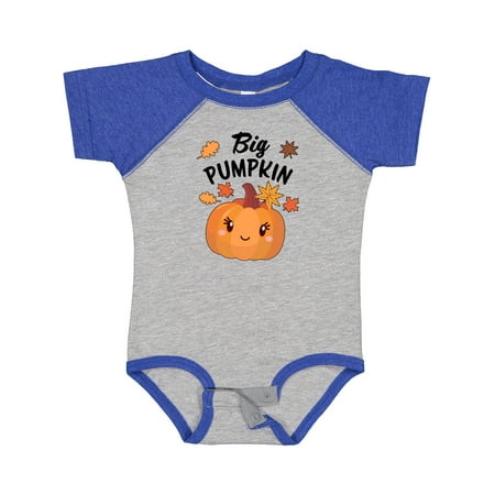 

Inktastic Big Pumpkin with Fall Leaves Gift Baby Boy or Baby Girl Bodysuit
