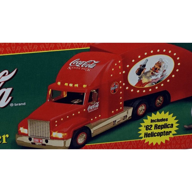 Coca-Cola 2000 Holiday Helicopter Carrier - Coke Truck & Trailer