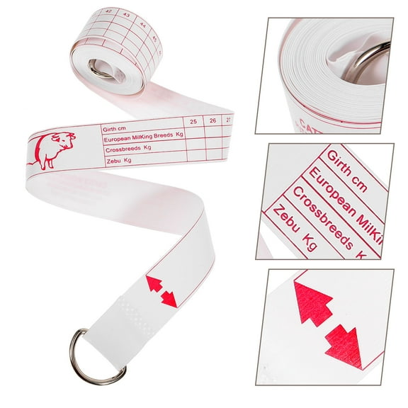 OUNONA  Cattle Weight Tape Measure Horse Measuring for Body Measurements Livestock