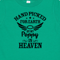 thumbnail image 4 of Inktastic Handpicked for Earth by My Poppy in Heaven with Angel Wings` Boys or Girls Baby T-Shirt, 4 of 5