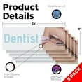 thumbnail image 2 of Dentist Vinyl Decal 5 Pack of 24 Inch x 9 Inch Weatherproof Heavy-Duty Adhesive Backing | Professional Dental Care, Clinics, Family Services | Made in USA, 2 of 6
