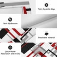 thumbnail image 6 of Red Black Geometric Outdoor Rug for Patio/Deck/Porch, Non-Slip Large Area Rug 3 x 5 Ft, Farmhouse Minimalist Abstract Art Indoor Outdoor Rugs Washable Area Rugs, Reversible Camping Rug Carpet Runner, 6 of 8