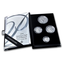 2004-W 4-Coin Proof American Platinum Eagle Set (w/Box & COA