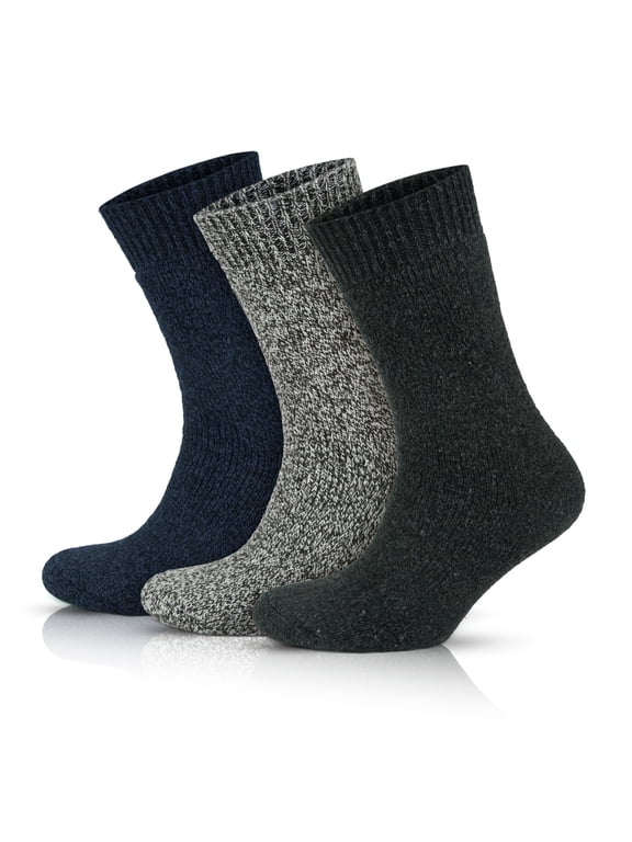 Merino Wool Socks For Men | Thermal Extra Thick Socks | 3 Pairs | Model: 6042