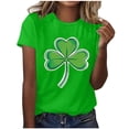 thumbnail image 3 of TaTaai Womens Casual St Patrick's Day Printed Top Short Sleeve Round Neck Loose Fit T Shirt Fashion Blouse Soft Lightweight Comfortable for Spring Daily Gift, 3 of 5