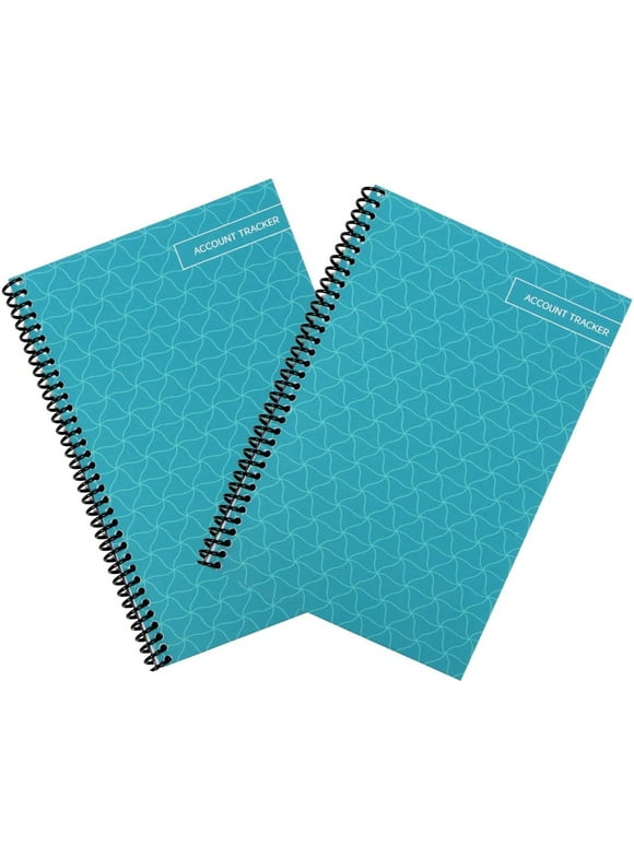 The Superior Register Check and Debit Card Register, Simple Account Tracker & Financial Ledger(2 Pack  Teal)