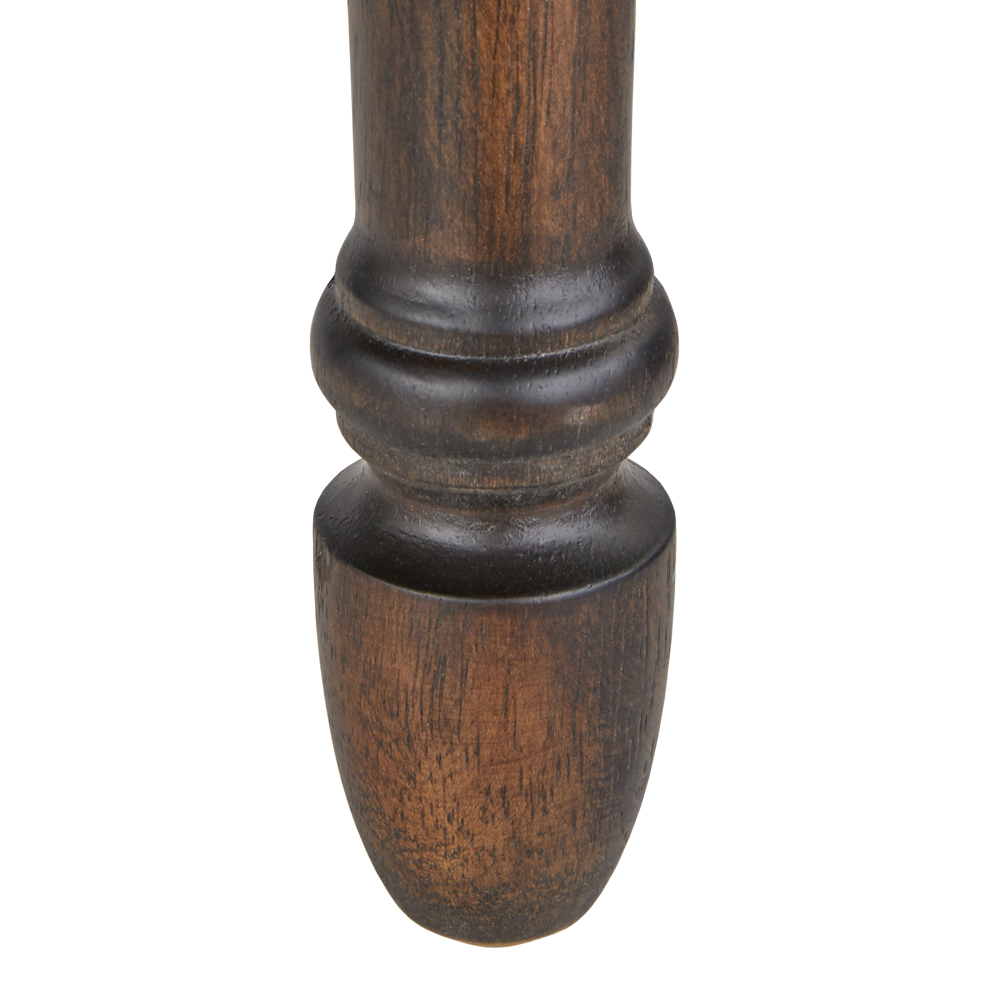 TMS Grafton 30” Turned Leg Stool (Set of 2), Rustic Brown and Charcoal Gray