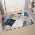 thumbnail image 4 of XWSHYW Alfombras de Baño Alfonbra de Terciopelo Cristal con Patrón Geométrico, Resistente Al Desgaste, para Baño, Se Puede Cortar y Adaptar Entrada, Dormitorio, Baño, Tamaño 31,4 X 19,6 Pulgadas, 4 of 6