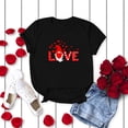 thumbnail image 2 of Cathalem T Shirts Womens Short Sleeve Crew Neck Ruched Stretch Fitted Tee Shirts Tops,Black S, 2 of 4
