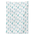 thumbnail image 3 of Ambesonne Plants Tablecloth Rectangular Table Cover, Cactus Life Turquoise Hues, 52"x70", Turquoise and Multicolor, 3 of 4