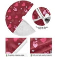 thumbnail image 2 of Coolnut Love Heart Christmas Tree Skirt 36", Valentine's Day Tree Skirt Double Layers Polyester Easter Tree Skirt for Valentine's Day Holiday Party Decoration, 2 of 6