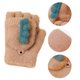 thumbnail image 3 of Guantes convertibles con parte superior abatible para niños, con estampado de frijoles de azúcar, cálidos guantes de punto sin dedos para niños y niñas de 6 a 12 años, 3 of 5