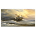 thumbnail image 2 of Vessel in Stormy Sea Seascape, 2 of 3