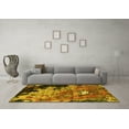 thumbnail image 3 of Ahgly Company Machine Washable Indoor Rectangle Oriental Yellow Industrial Area Rugs, 4' x 6', 3 of 4