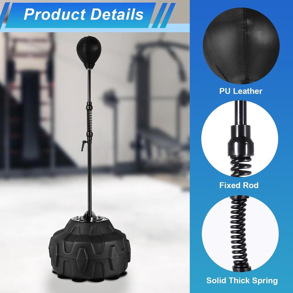 AIHOME Punching Bag for Adults Height Adjustable Floor Punching Bag Speed Ball Floor Standing Boxing Equipment for Fitness Training Home Gym intensely