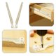 thumbnail image 3 of NUOLUX 2Ud Rieles Dobles Para Cajones Con Acabado En Y Uso En Armarios Y Muebles, 3 of 8
