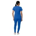 thumbnail image 2 of Adar Pro Modern Athletic Scrub Set For Women - Modern V-Neck Scrub Top & Yoga Jogger Scrub Pants, 2 of 7
